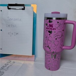 Stanley Engraved Marie Peony